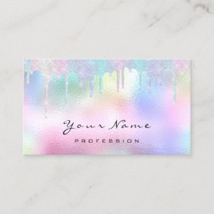 ProfessionalMakeupArtist Glitter Unicorn Holograaf Visitekaartje