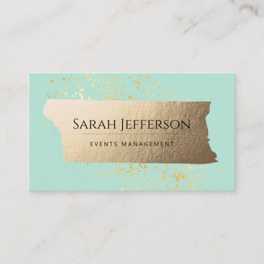 	ProfessionalNeo Mint Modern Elegant Minimalist  Visitekaartje (Voorkant)