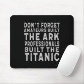 Professionals bouwden de Titanic met inspirerende  Muismat (Met muis)
