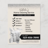 Professionals die de schoonmaakmaden maken flyer (Voorkant)