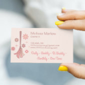 Professionals die Logo Retro-ruimte opschonen Visitekaartje