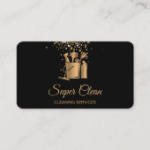 Professionals en schoonmaken - Glitter Visitekaartje (Voorkant)