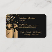 Professionals en schoonmaken - Glitter Visitekaartje (Achterkant)