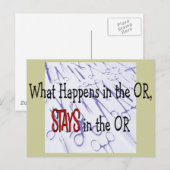 Professionals in chirurgie — Giften Briefkaart (Voorkant / Achterkant)