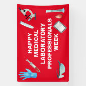 Professionals van medische laboratoria Lab Week Spandoek (Verticaal)