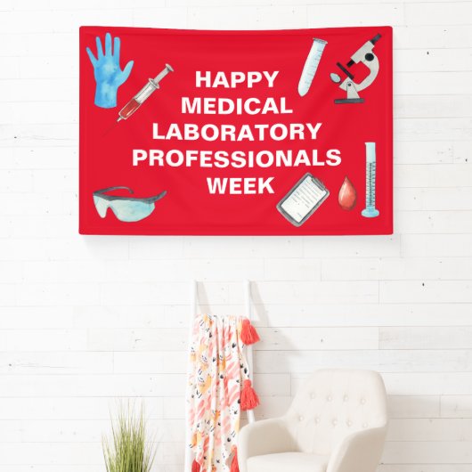 Professionals van medische laboratoria Lab Week Spandoek (Insitu)