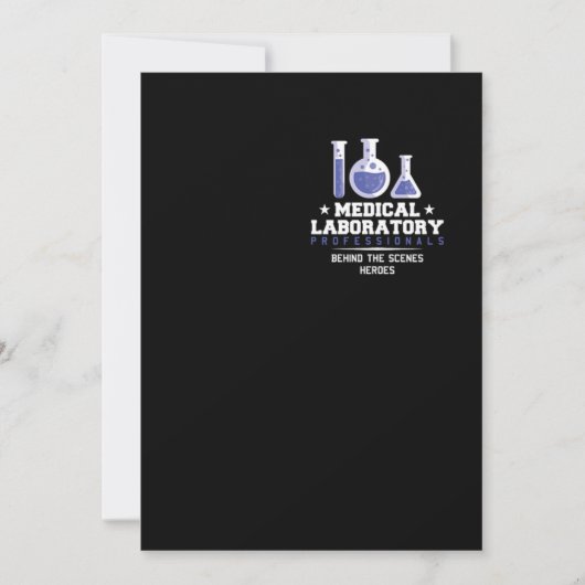 Professionals van medische laboratoria Laboratoriu Kaart (Voorkant)
