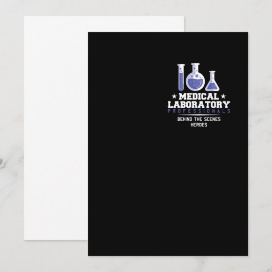 Professionals van medische laboratoria Laboratoriu Kaart (Voorkant / Achterkant)