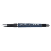 Professioneel 2-lettermonogram marineblauw getextu pen (Voorkant)