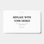 Professioneel 3" x 5" ID Badge (Achterkant)