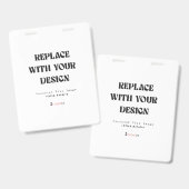 Professioneel 4" x 5" ID Badge (Voor- en achterkant)