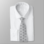 Professioneel Aangepast Bedrijf Logo Business Grey Stropdas (Gebonden)