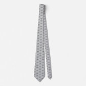 Professioneel Aangepast Bedrijf Logo Business Grey Stropdas (Voorkant)