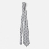 Professioneel Aangepast Bedrijf Logo Business Grey Stropdas (Achterkant)