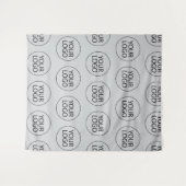 Professioneel Aangepast Bedrijf Logo Business Grey Wandkleed (Voorkant (horizontaal))