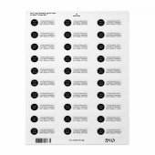 Professioneel Aangepast Bedrijf Logo Business Wit Etiket (Full Sheet)
