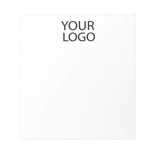 Professioneel Aangepast Bedrijf Logo Business Wit Notitieblok (Voorkant)