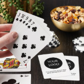 Professioneel Aangepast Bedrijf Logo Business Wit Pokerkaarten (Insitu)
