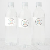 Professioneel Aangepast Bedrijf Logo Business Wit Waterfles Etiket (Flessen)