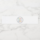 Professioneel Aangepast Bedrijf Logo Business Wit Waterfles Etiket (Enkel label)