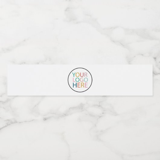 Professioneel Aangepast Bedrijf Logo Business Wit Waterfles Etiket (Enkel label)