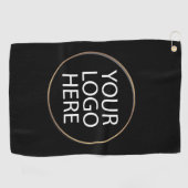 Professioneel Aangepast Bedrijf Logo Business Zwar Golfhanddoek (Horizontaal)