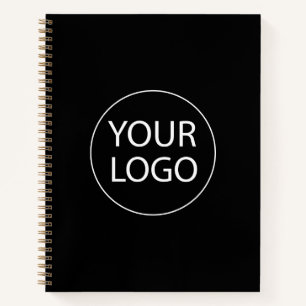 Professioneel Aangepast Bedrijf Logo Business Zwar Notitieboek