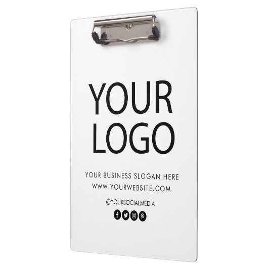 Professioneel Aangepast Bedrijf Logo Tekst Bedrijf Klembord (Links)