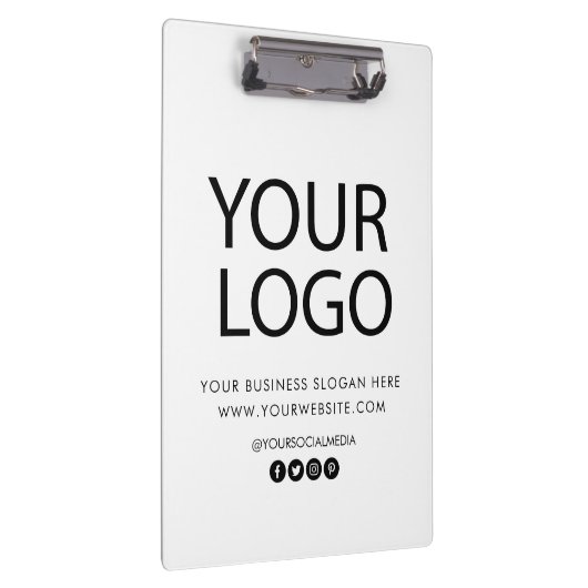 Professioneel Aangepast Bedrijf Logo Tekst Bedrijf Klembord (Rechts)
