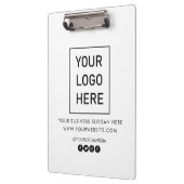 Professioneel Aangepast Bedrijf Logo Tekst Bedrijf Klembord (Links)