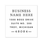 Professioneel, aangepast bedrijfsadres zelfinktende stempel (Design)