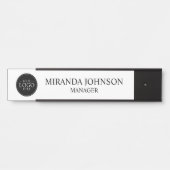 Professioneel aangepast bedrijfslogo deurbordje (Voorkant)