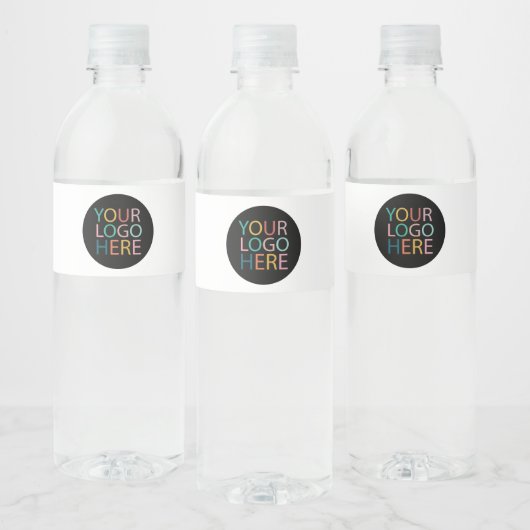 Professioneel Aangepast Bedrijfslogo Zakelijk Wit Waterfles Etiket (Flessen)