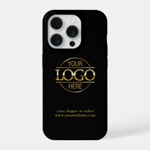 Professioneel aangepast bedrijfslogo Zwart Minim iPhone 15 Pro Case