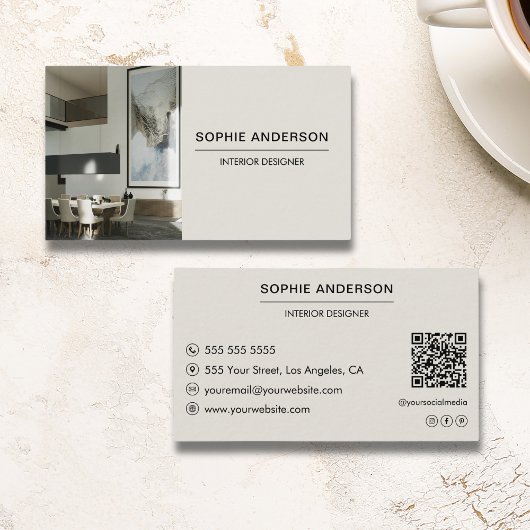 Professioneel Aangepast Foto Ontwerper Visitekaartje