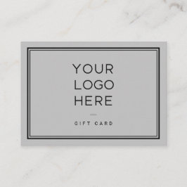 Professioneel aangepast logo | Eenvoudige cadeaubo Kortingskaartje