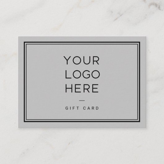 Professioneel aangepast logo | Eenvoudige cadeaubo Kortingskaartje (Voorkant)