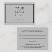 Professioneel aangepast logo | Eenvoudige cadeaubo Kortingskaartje (Voorkant / Achterkant)