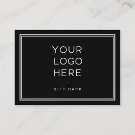 Professioneel aangepast logo | Eenvoudige cadeaubo Kortingskaartje