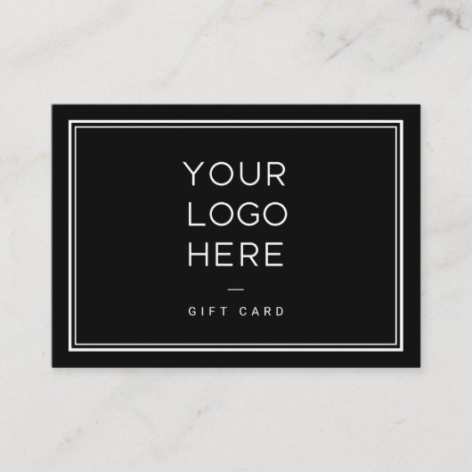 Professioneel aangepast logo | Eenvoudige cadeaubo Kortingskaartje (Voorkant)
