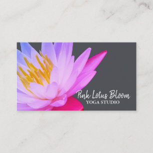 Professioneel Aangepast Lotus Logo Yoga Studio Zak Visitekaartje