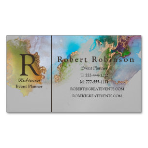 Professioneel, aangepast marmer groen goud magnetisch visitekaartje