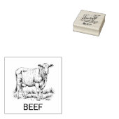 Professioneel Aangepast Runderen Bruiloftsmaaltijd Rubberstempel (Gestempeld)