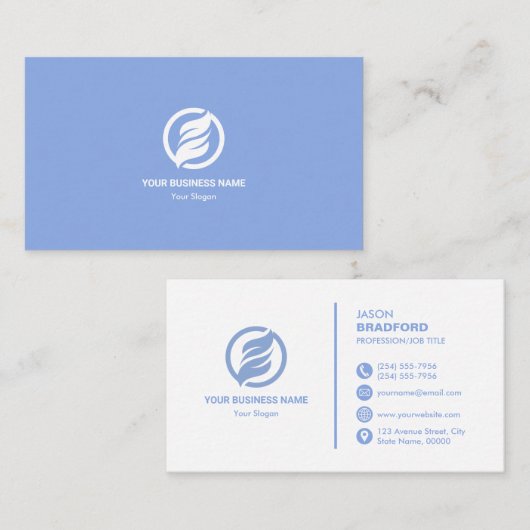 Professioneel, aangepast visitekaartje (Voorkant / Achterkant)