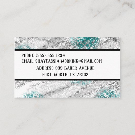 Professioneel aangepast Visitekaartje (Achterkant)