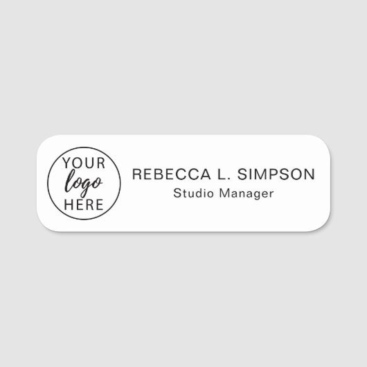 Professioneel Aangepast Zakelijk  Naamplaatje (Voorkant)