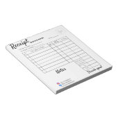 Professioneel Aangepaste bonnen voor zakelijk gebr Notitieblok (Schuin)