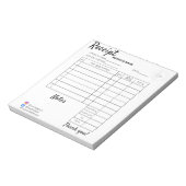 Professioneel Aangepaste bonnen voor zakelijk gebr Notitieblok (Linkerzijde)
