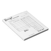 Professioneel aangepaste bonnen voor zakelijk gebr notitieblok (Schuin)