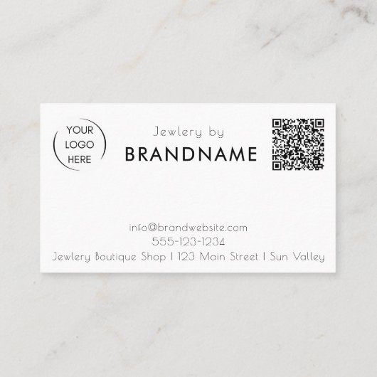 Professioneel Aangepaste Logo QR-code Visitekaartj Visitekaartje (Achterkant)